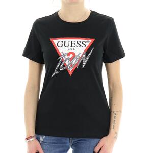 T-SHIRT SS CN ICON TEE GUESS  NERO